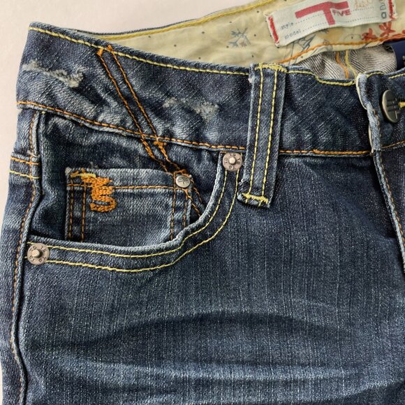 T Five Denim Jeans Size 3 Low Rise - Picture 7 of 11